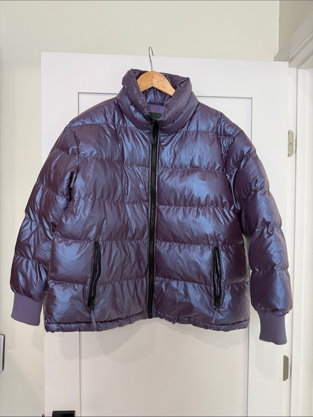 wild fable Iridescent Purple Puffer Jacket